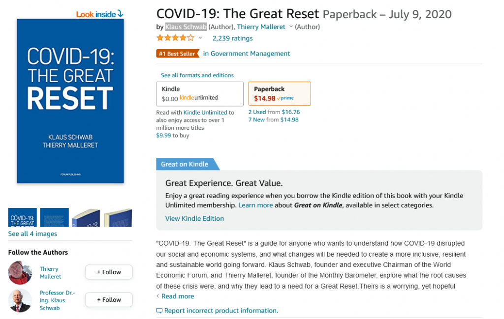 COVID 19 The Great Reset Screenshot