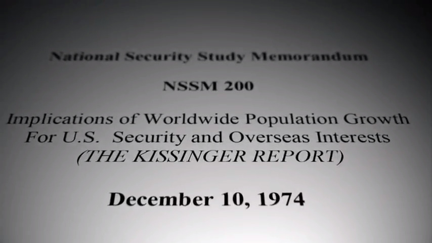 National Security Study Memorandum 200 PDF page 1 Header Screenshot From Plandemic InDoctorNation