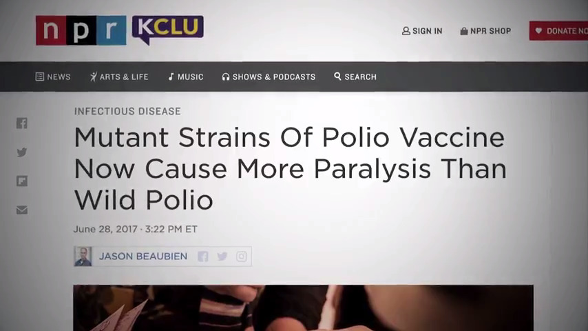 Mutant Strains Of Polio Vaccine Now Cause More Paralysis Than Wild Polio Screenshot From Plandemic InDoctorNation