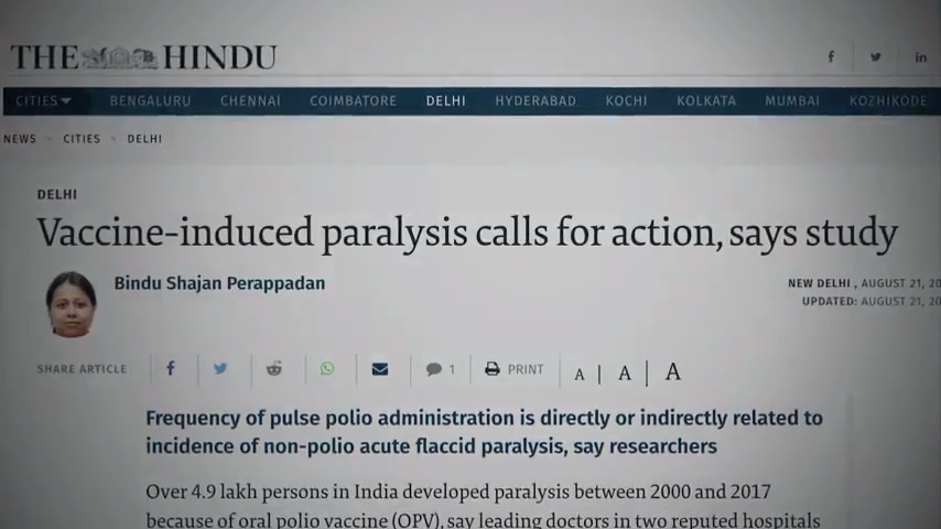 Vaccine-induced paralysis calls for action, says study Screenshot From Plandemic InDoctorNation