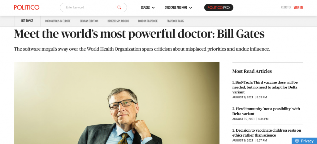  Meet the world’s most powerful doctor: Bill Gates Screenshot From The Web