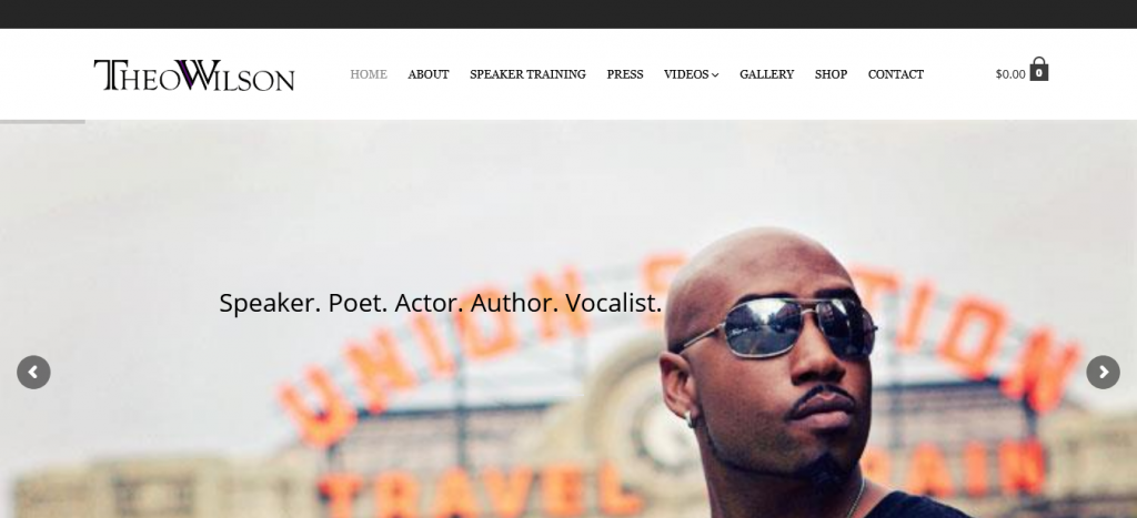 Theo Wilson Speaker. Poet. Actor. Author. Vocalist Screenshot From The Web