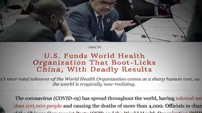 U.S. Funds World Health Organization That Boot-Licks China, With Deadly Results Screenshot From The Plandemic InDoctorNation Documentary Film