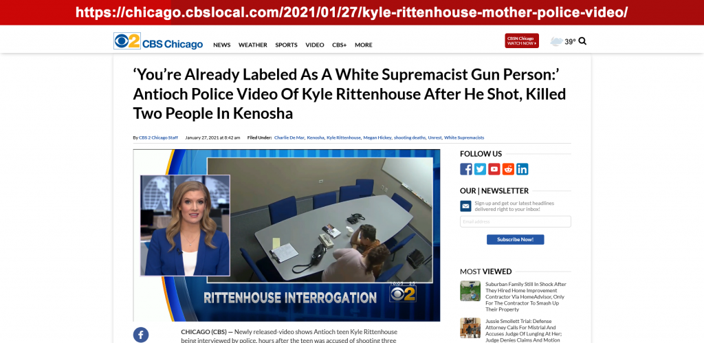 Chicago.cbslocal.com Smear Labeling Rittenhouse As White Supremacist