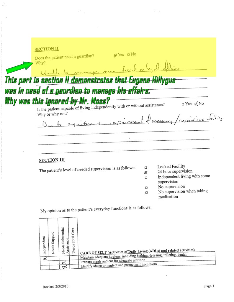 Physician's Certificate With Needs Assessment Page 3